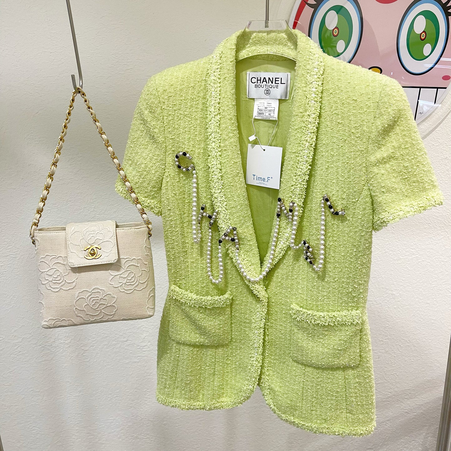 Chanel 1995 Green Short Sleeve Set Size:38