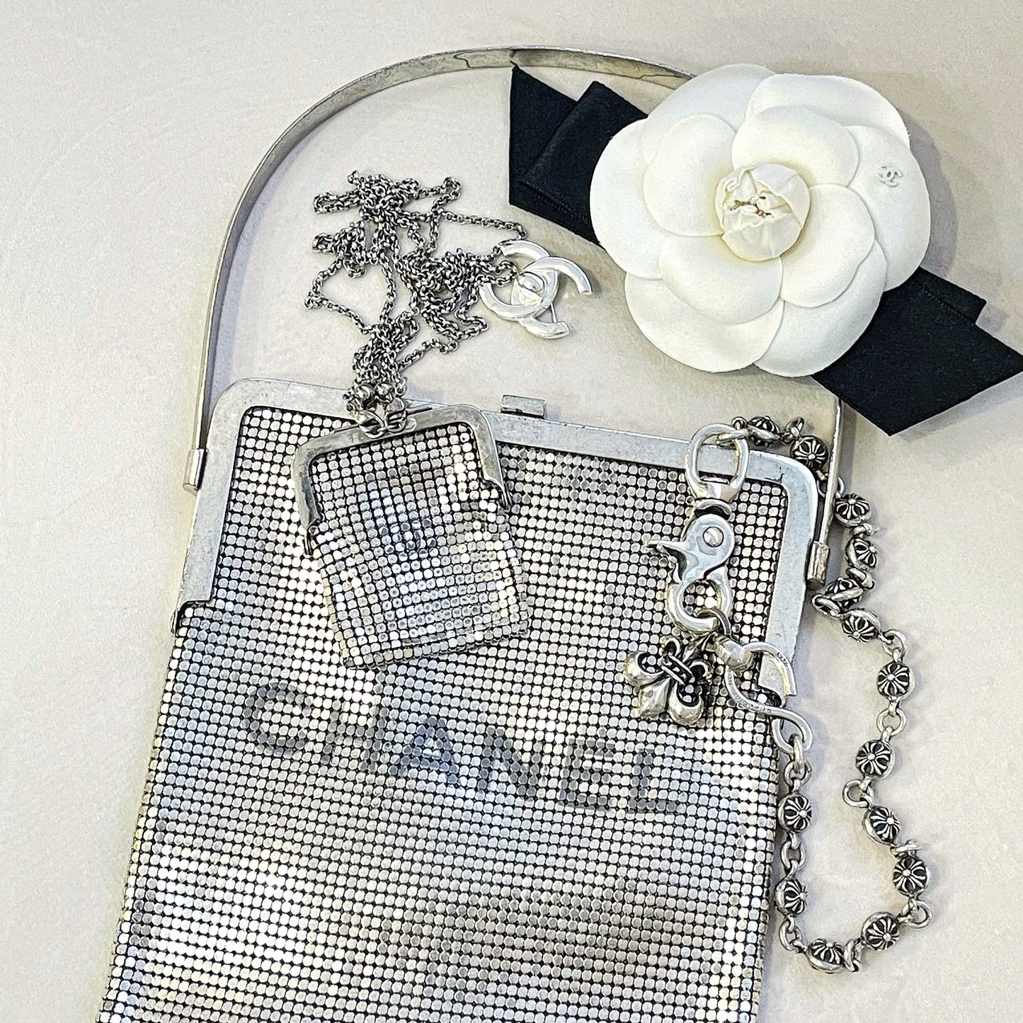 Chanel 1997 pure silver handbag