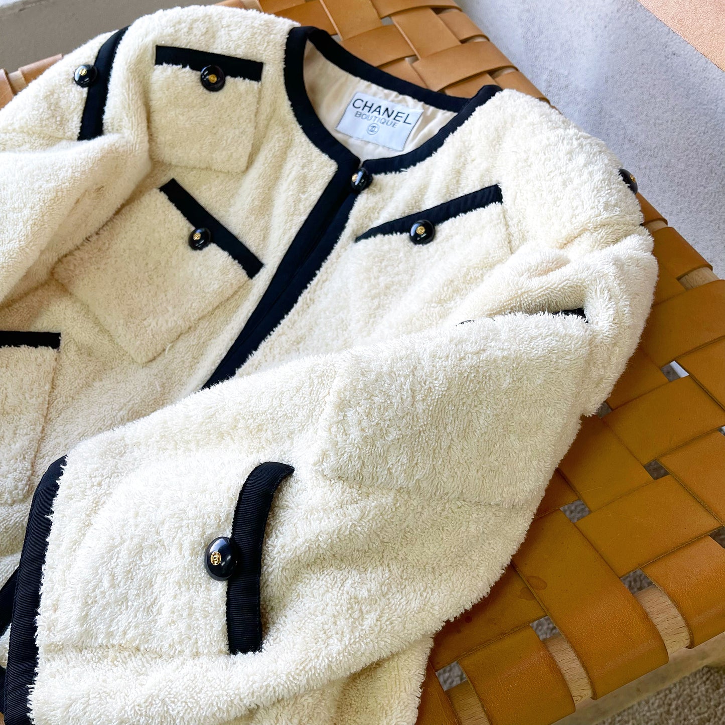 Chanel 1994 runway towel jacket size:36