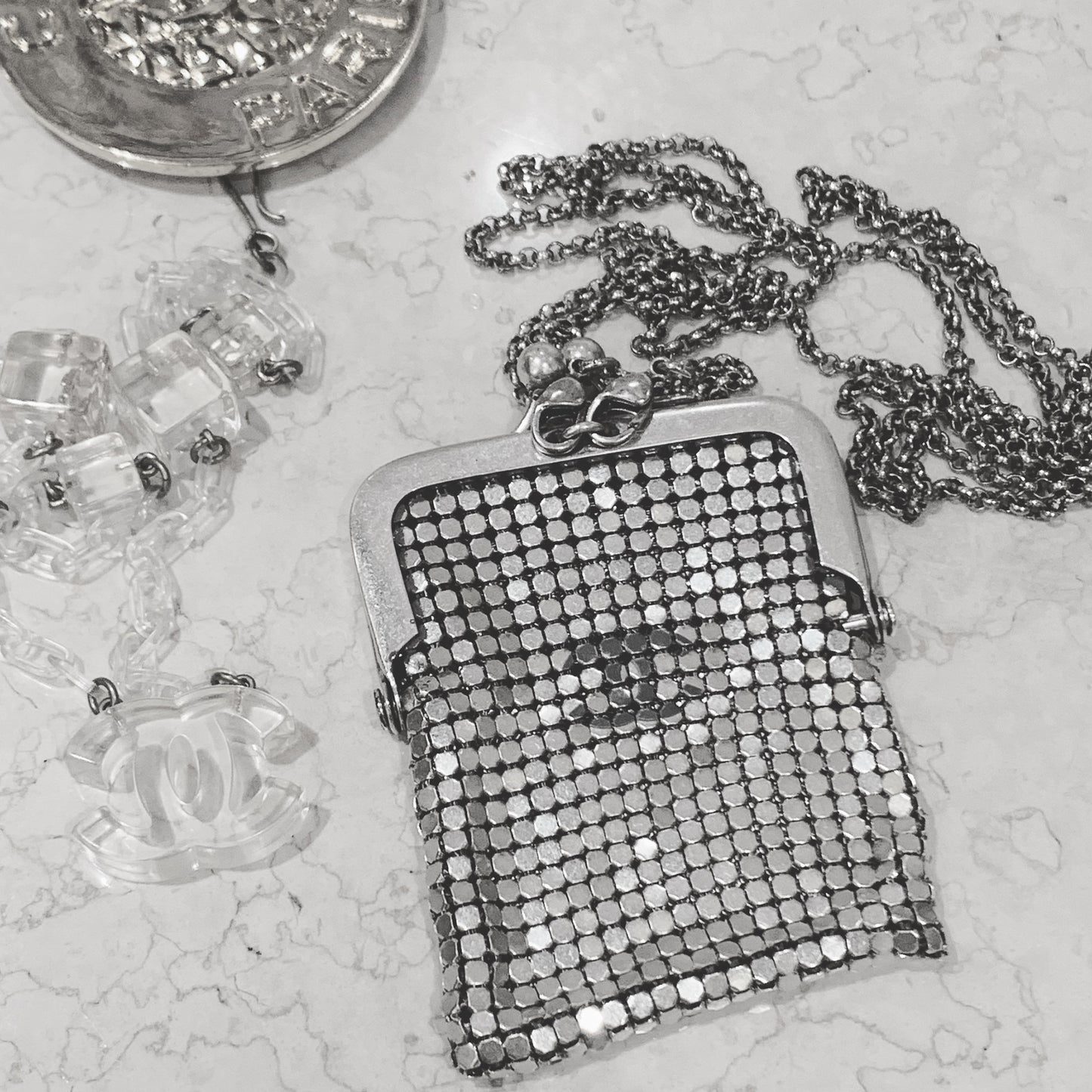 Chanel 1997 pure silver handbag