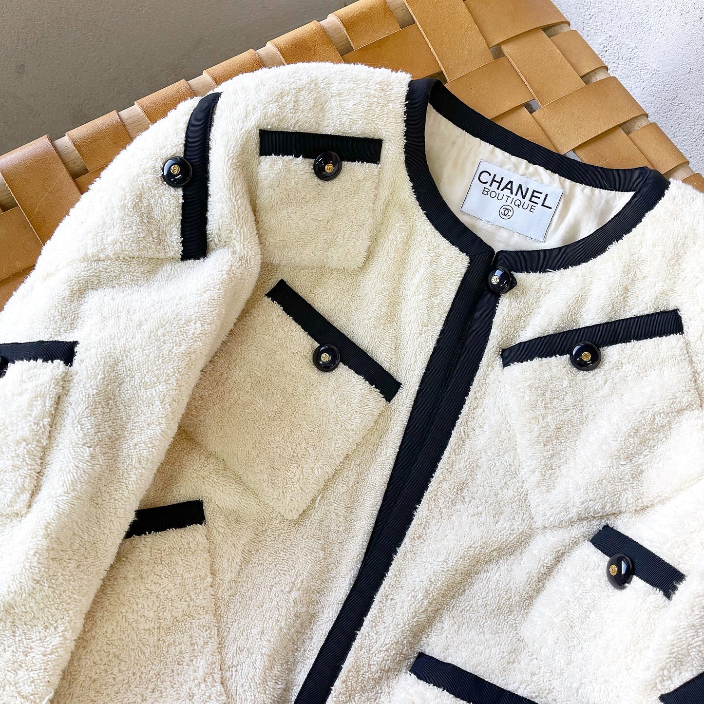Chanel 1994 runway towel jacket size:36