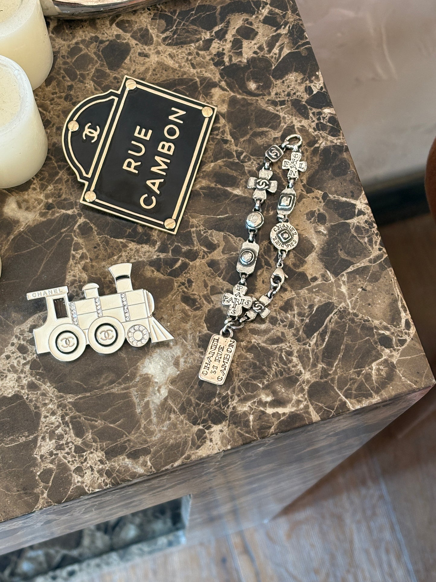 Chanel locomotive brooch