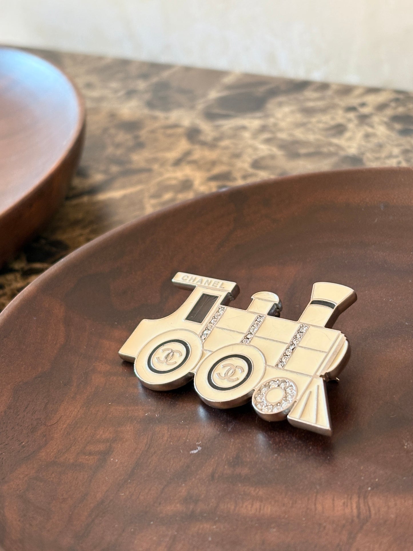 Chanel locomotive brooch