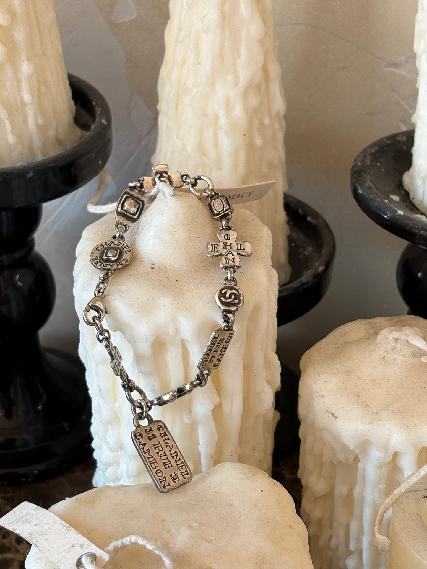 Chanel 1999 Silver Cambaon Bracelet