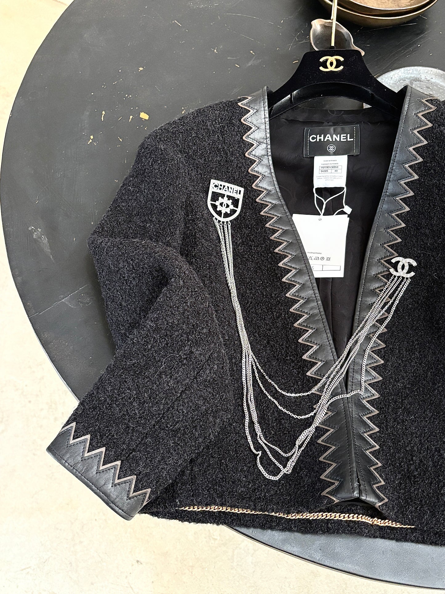 Chanel 2015 Salzburg Leather Jacket Size: 40