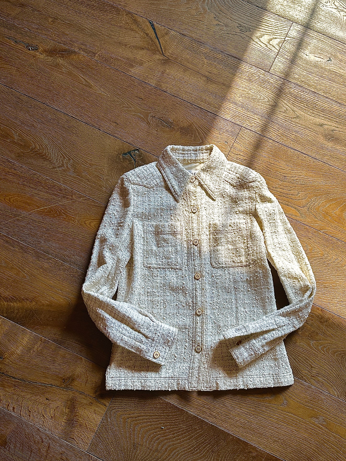 Chanel beige checkered shirt size:34