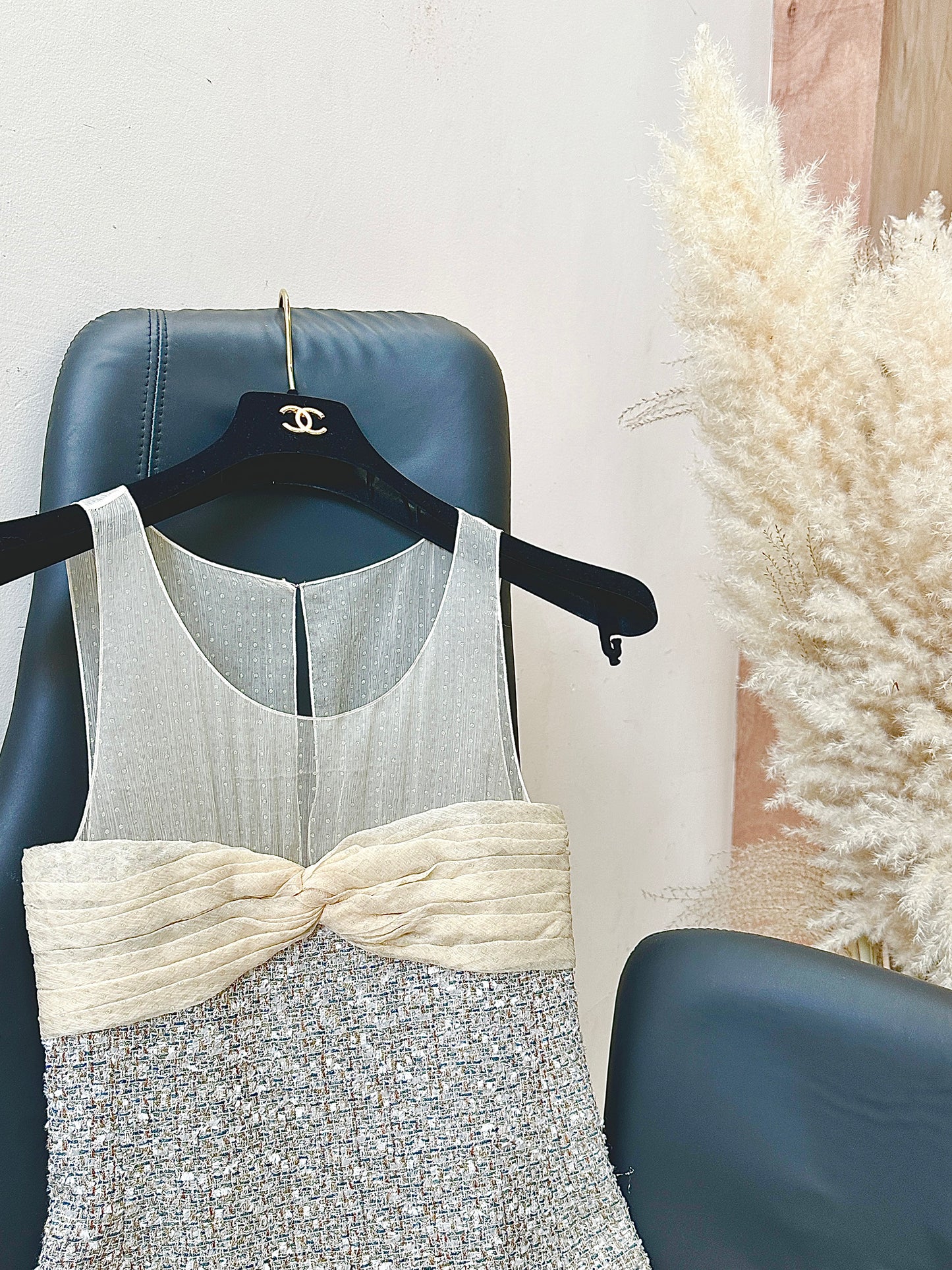 Chanel Show Lace Woolen Dress Size: 36