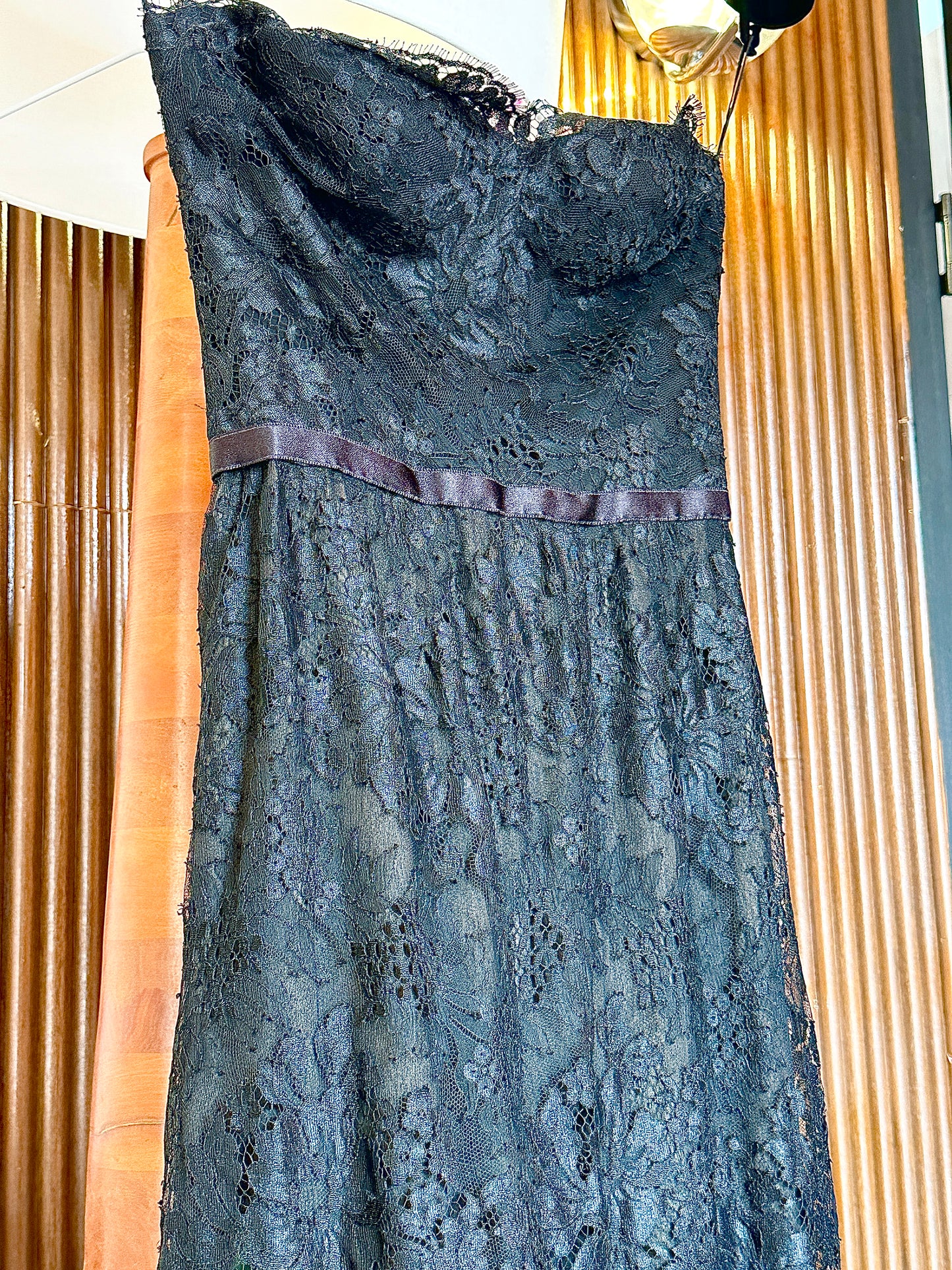 Chanel 1995 rare lace strapless dress dress size:36