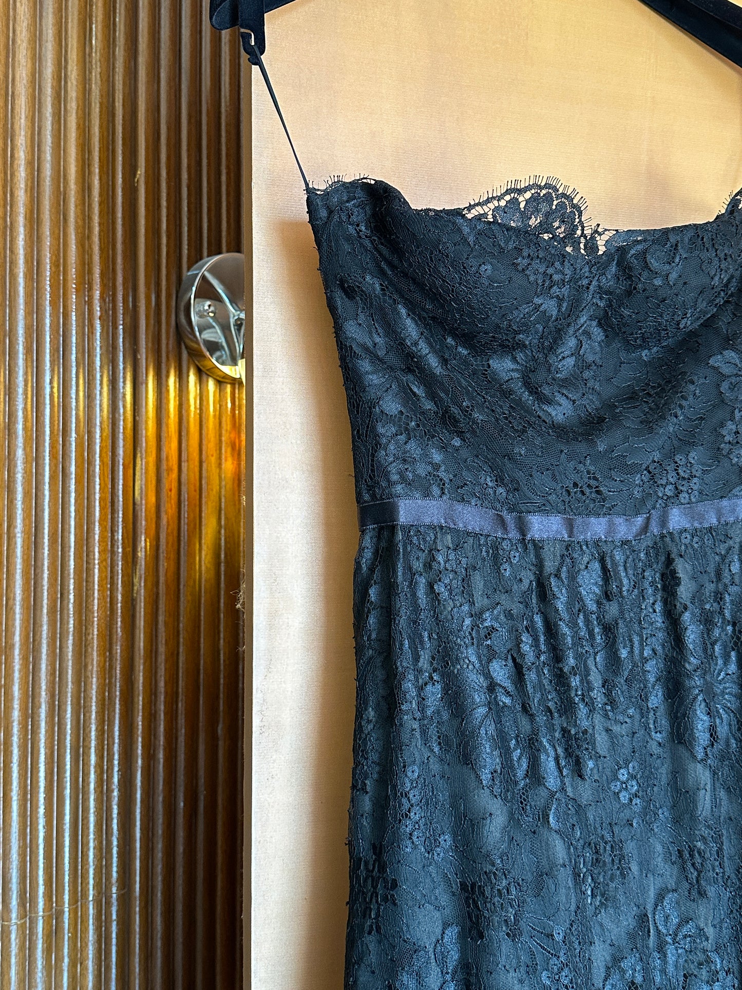 Chanel 1995 rare lace strapless dress dress size:36