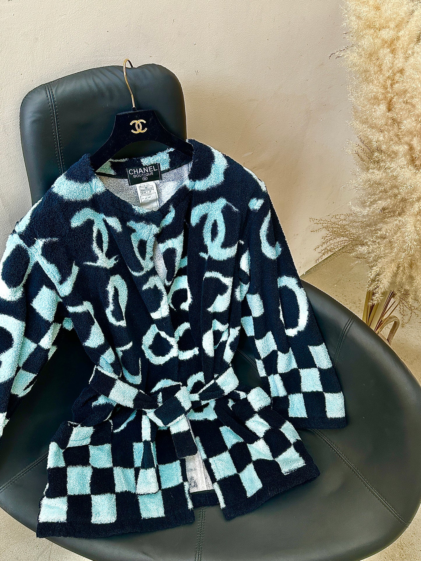 Chanel 1995 blue towel jacket Size: oversize