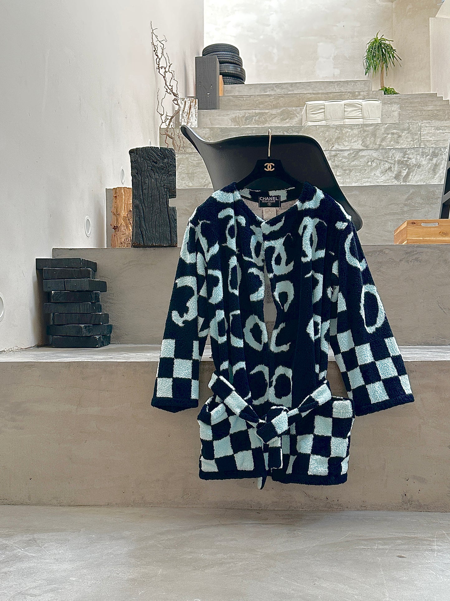 Chanel 1995 blue towel jacket Size: oversize