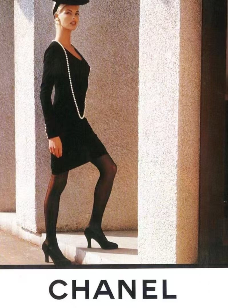 Chanel Black Pearl Dress Dress Size:40