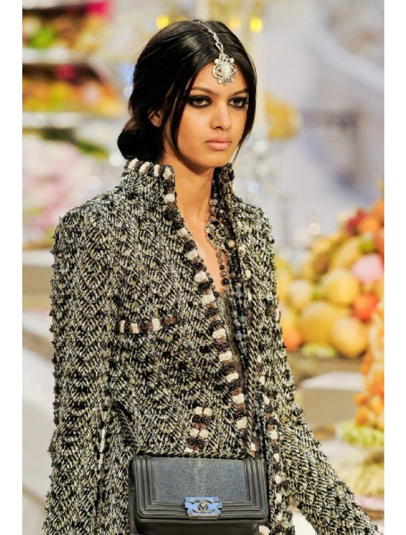 Chanel 2012 Mumbai series glass jacket Size:44