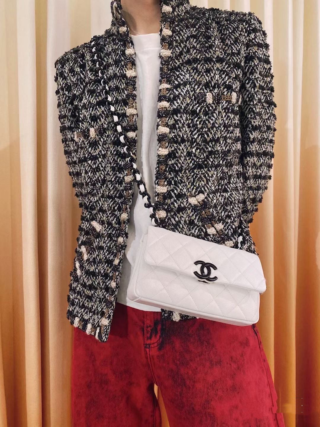 Chanel 2012 Mumbai series glass jacket Size:44