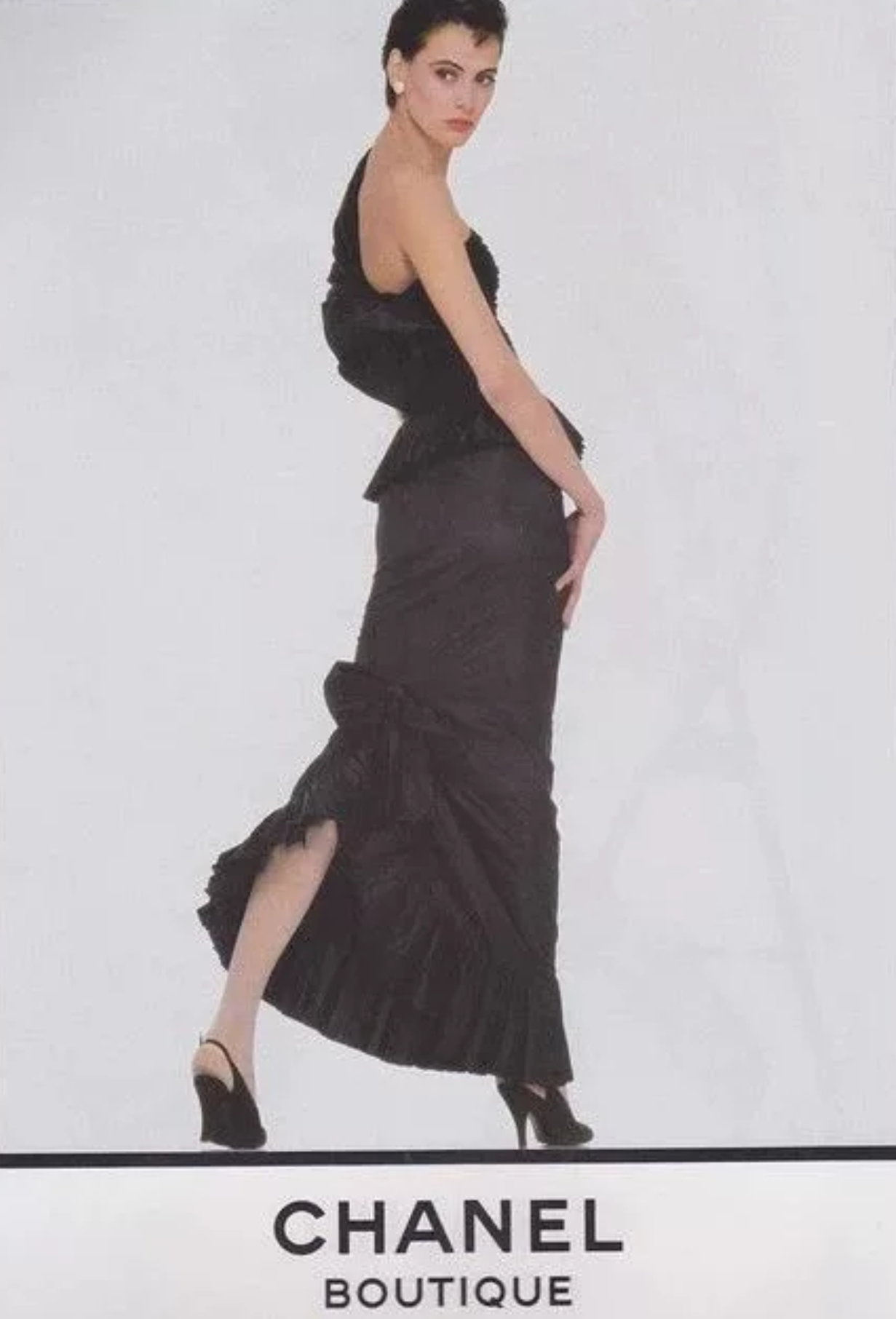 Chanel 90s Black Dress Size:38