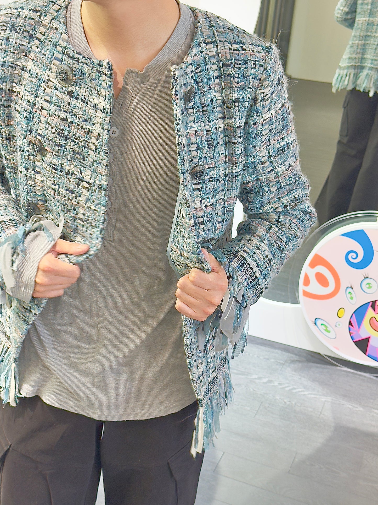 Chanel 2014 tassel jacket Size:44