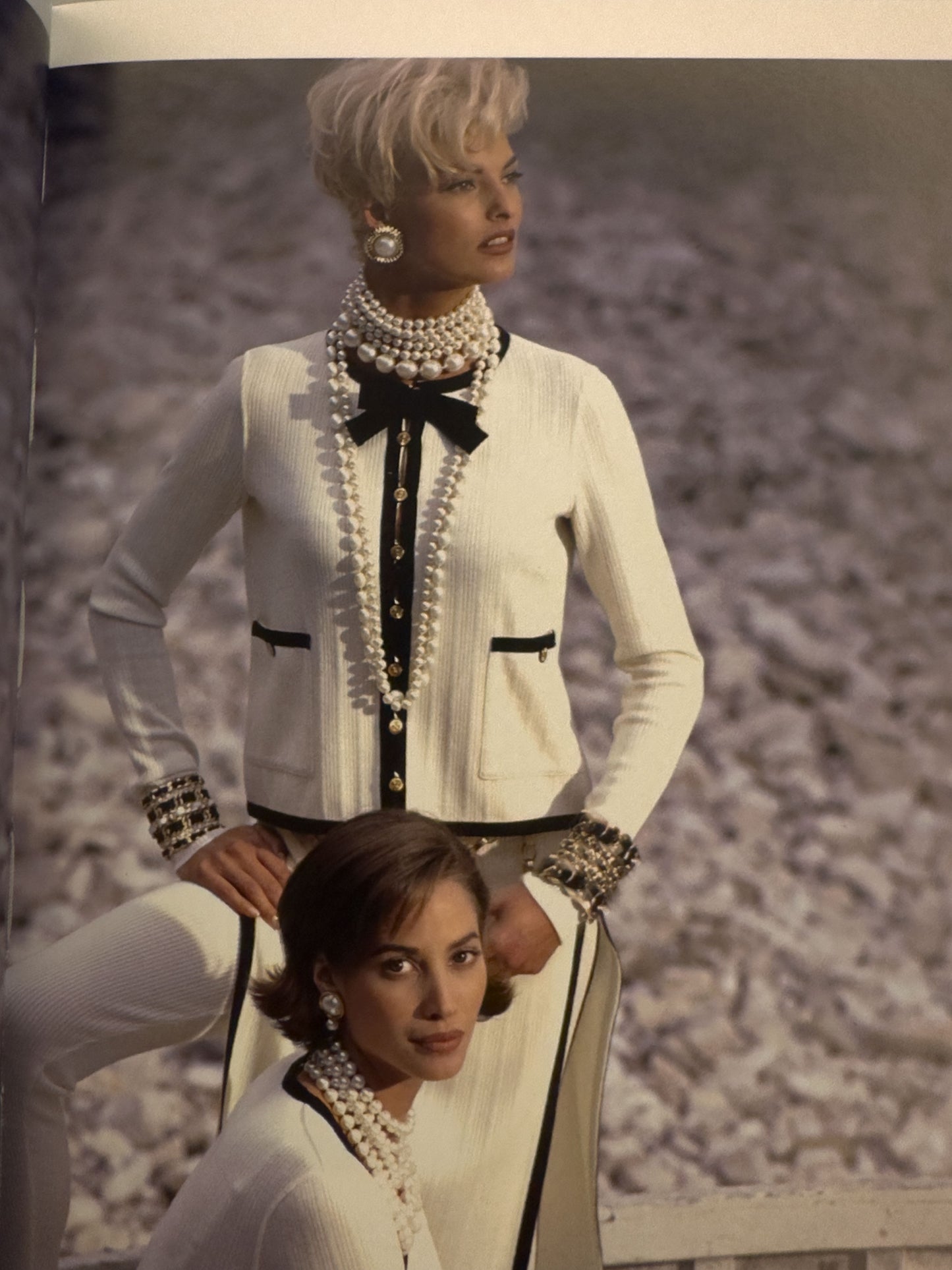 Chanel classic three-layer pearl necklace