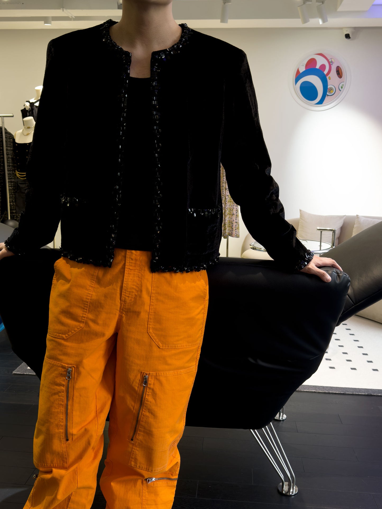 Chanel 2012 Edinburgh Series Velvet Jacket Size:50