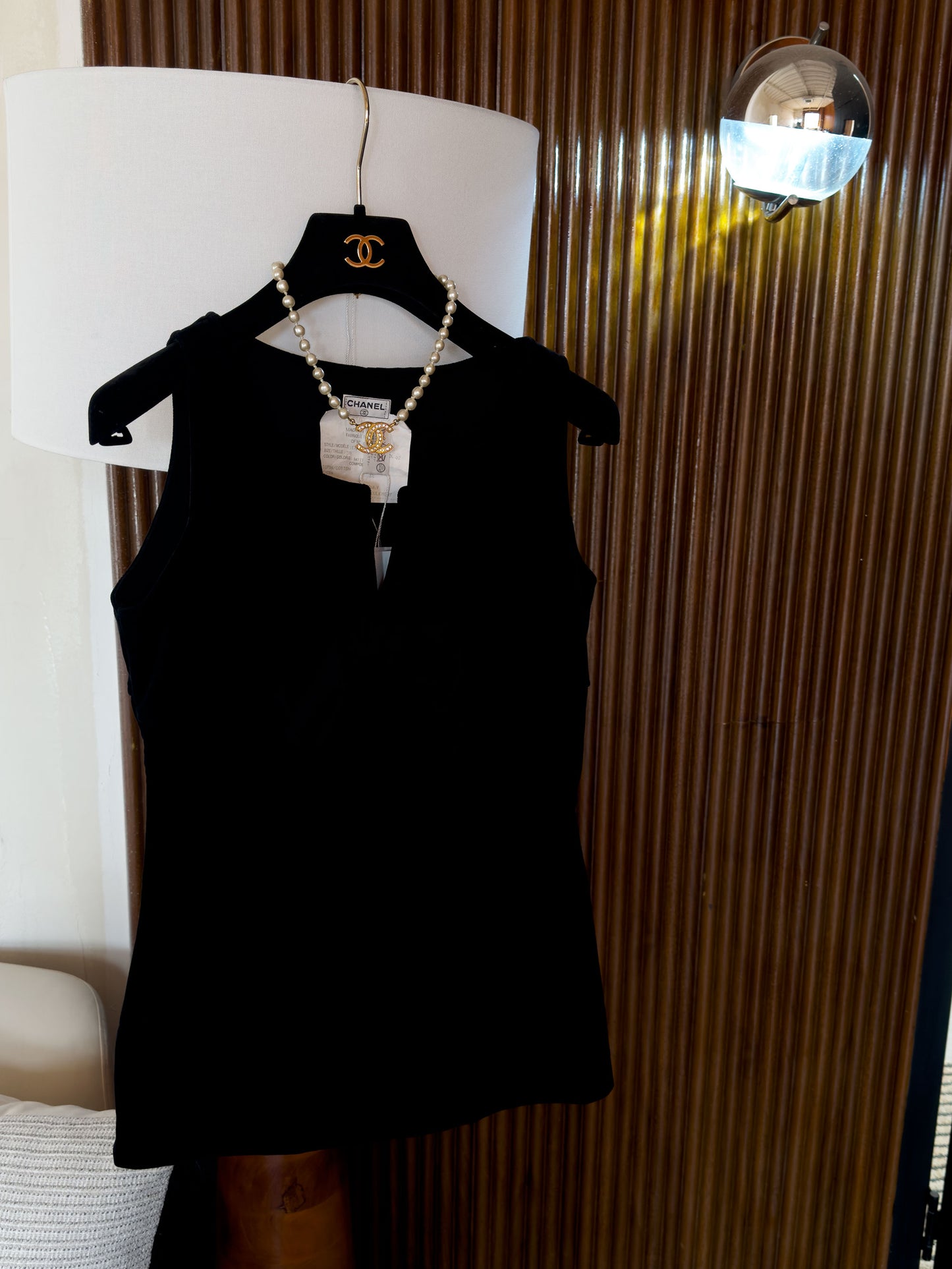 Chanel 90s Velvet Bow Vest Size:36