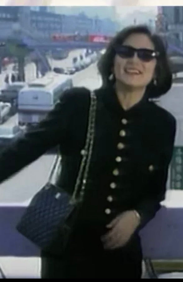 Chanel 1990s dark blue wool coat Size:36