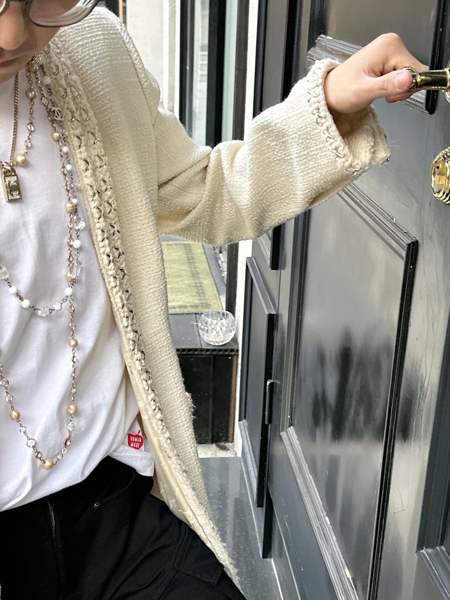Chanel 2014 off white jacket Size:48