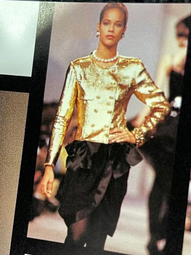 Chanel fashion sequin short sleeved top Size:40