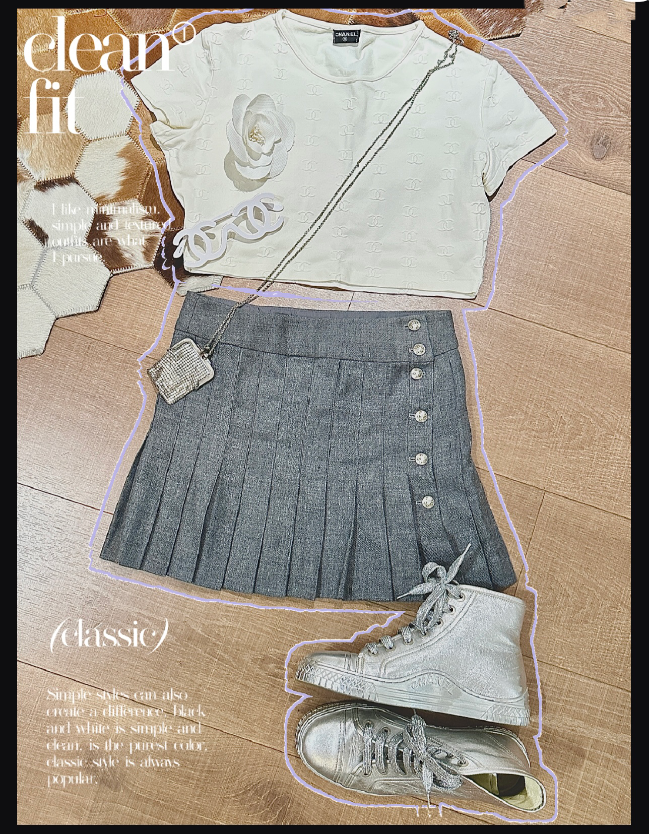 Chanel white embossed top Size:38