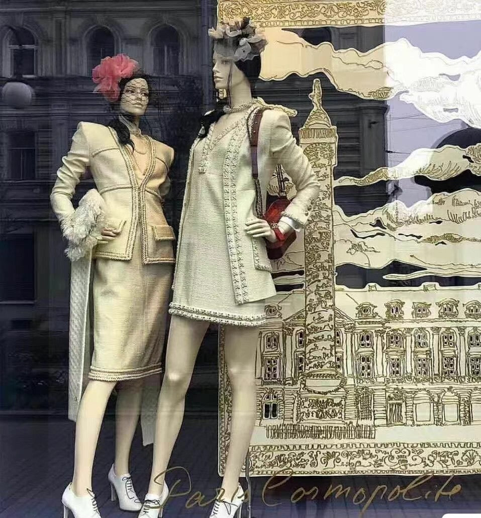 Chanel 2014 off white jacket Size:48
