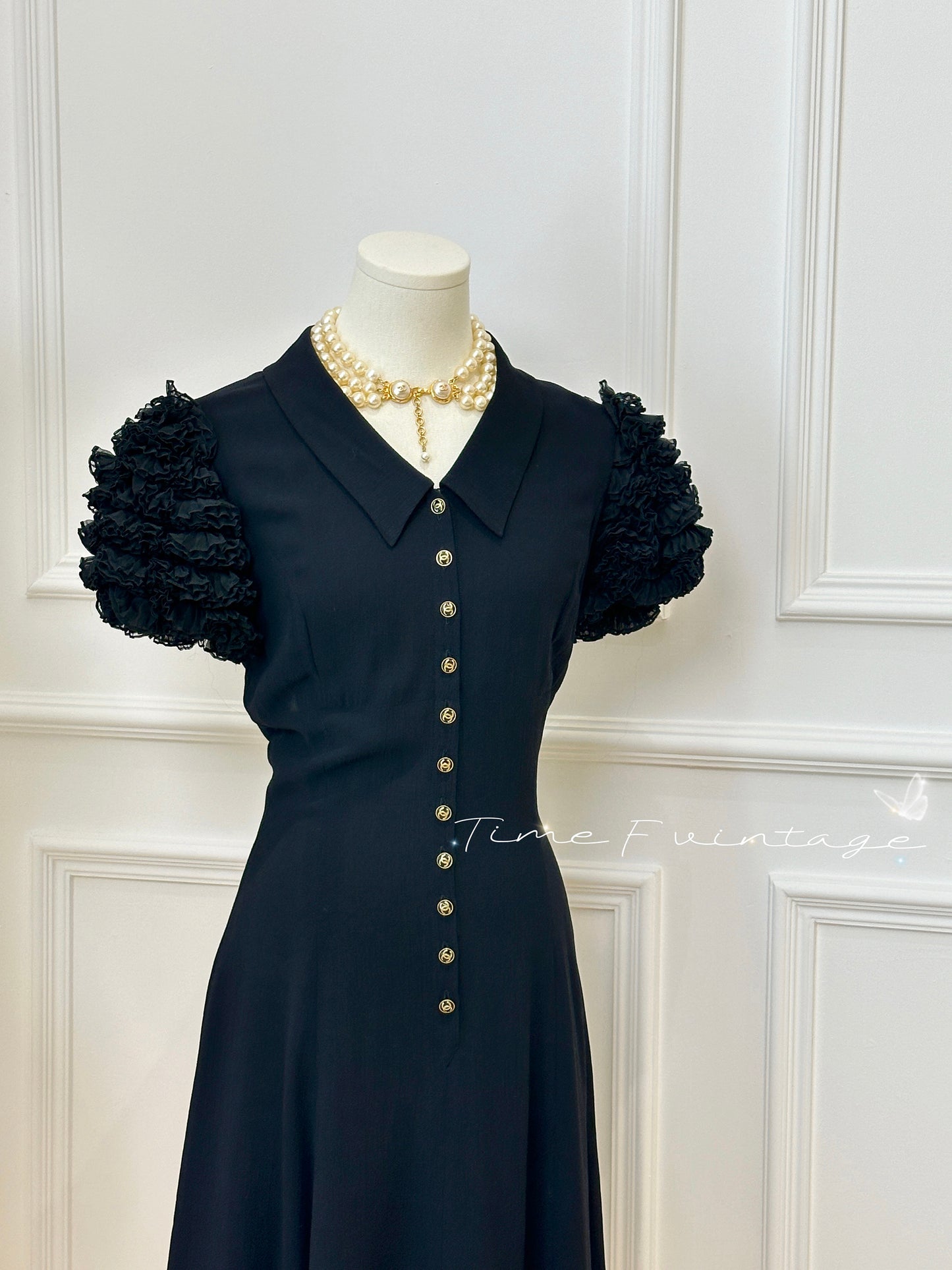 Chanel black dress dress Size:36