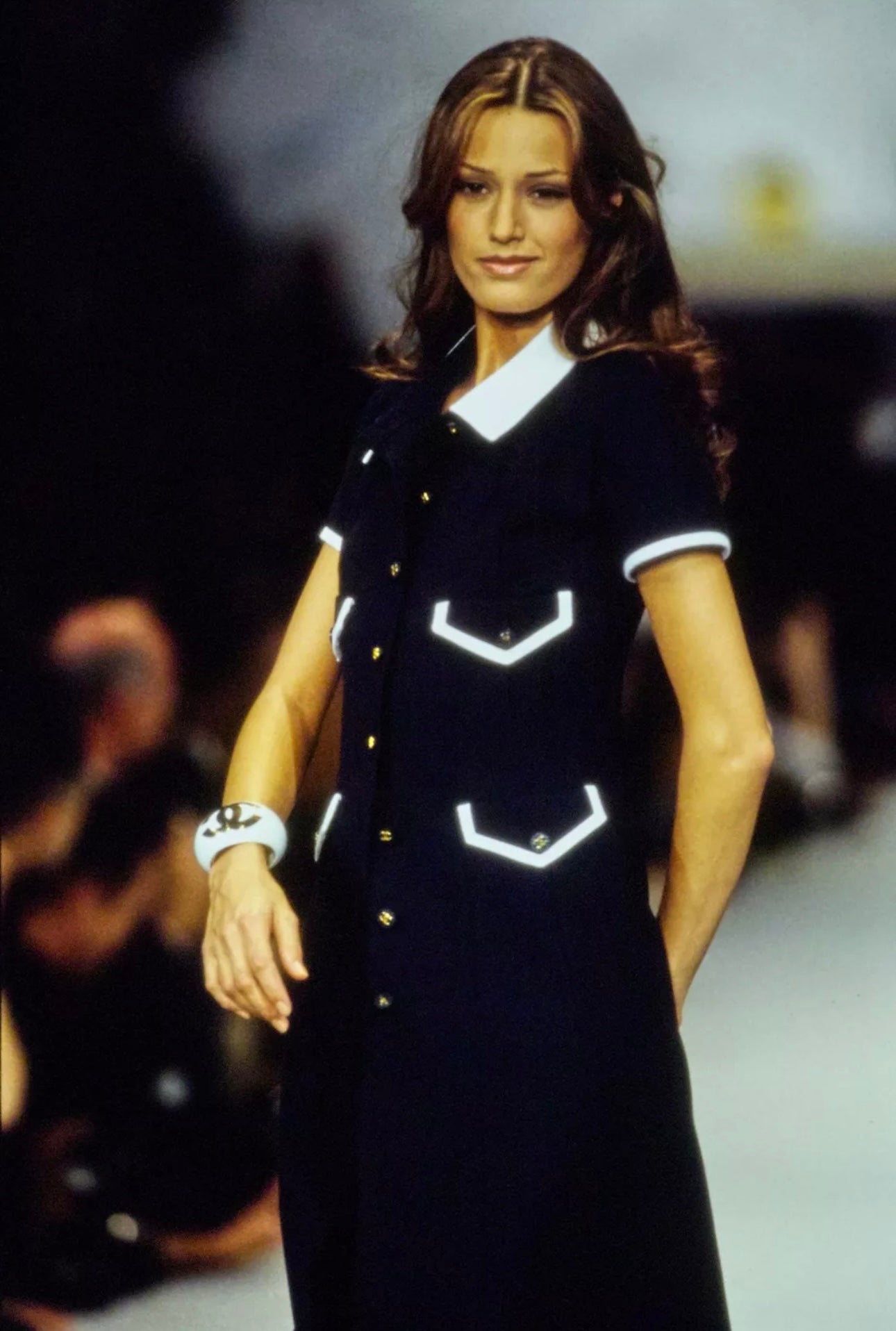 Chanel Navy style long dress Size:38