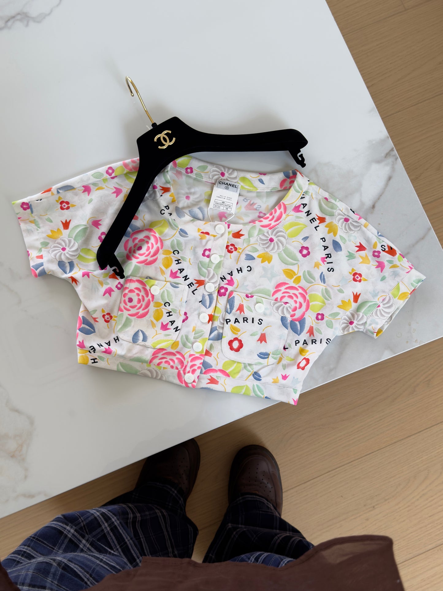 Chanel colored graffiti top Size:38