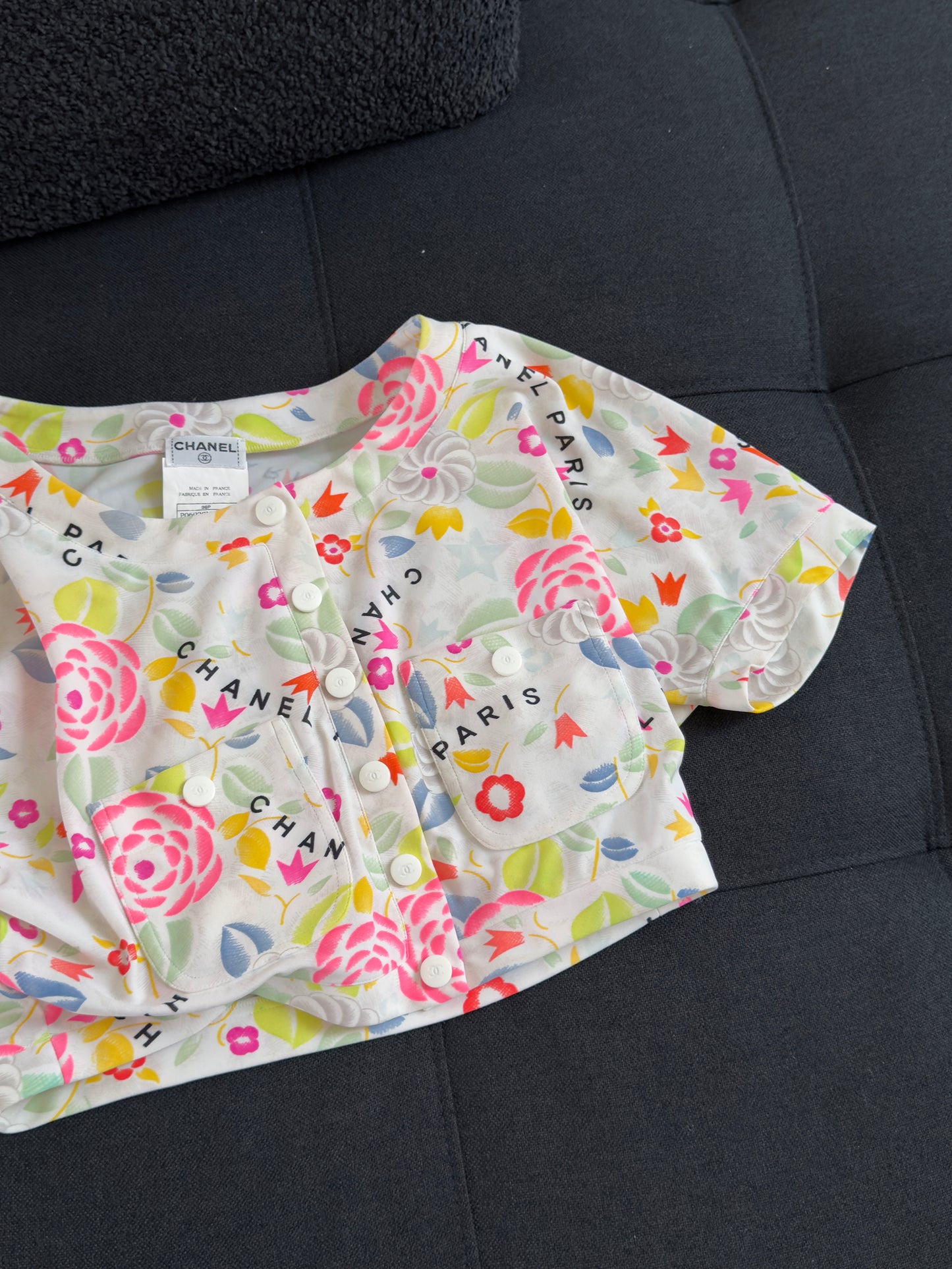 Chanel colored graffiti top Size:38