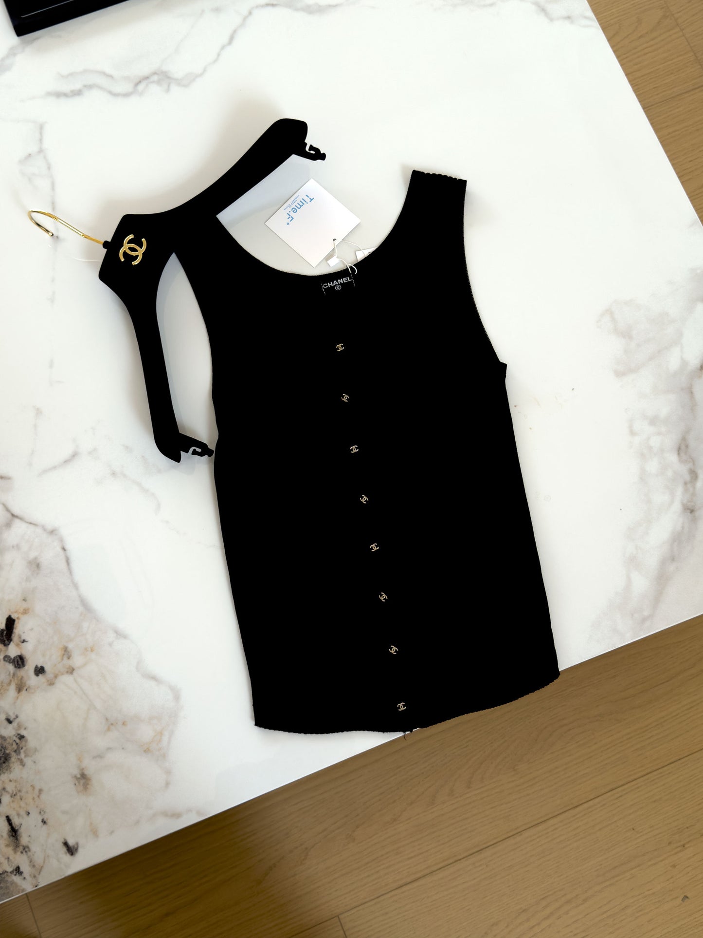 Chanel black knitted vest Size:38