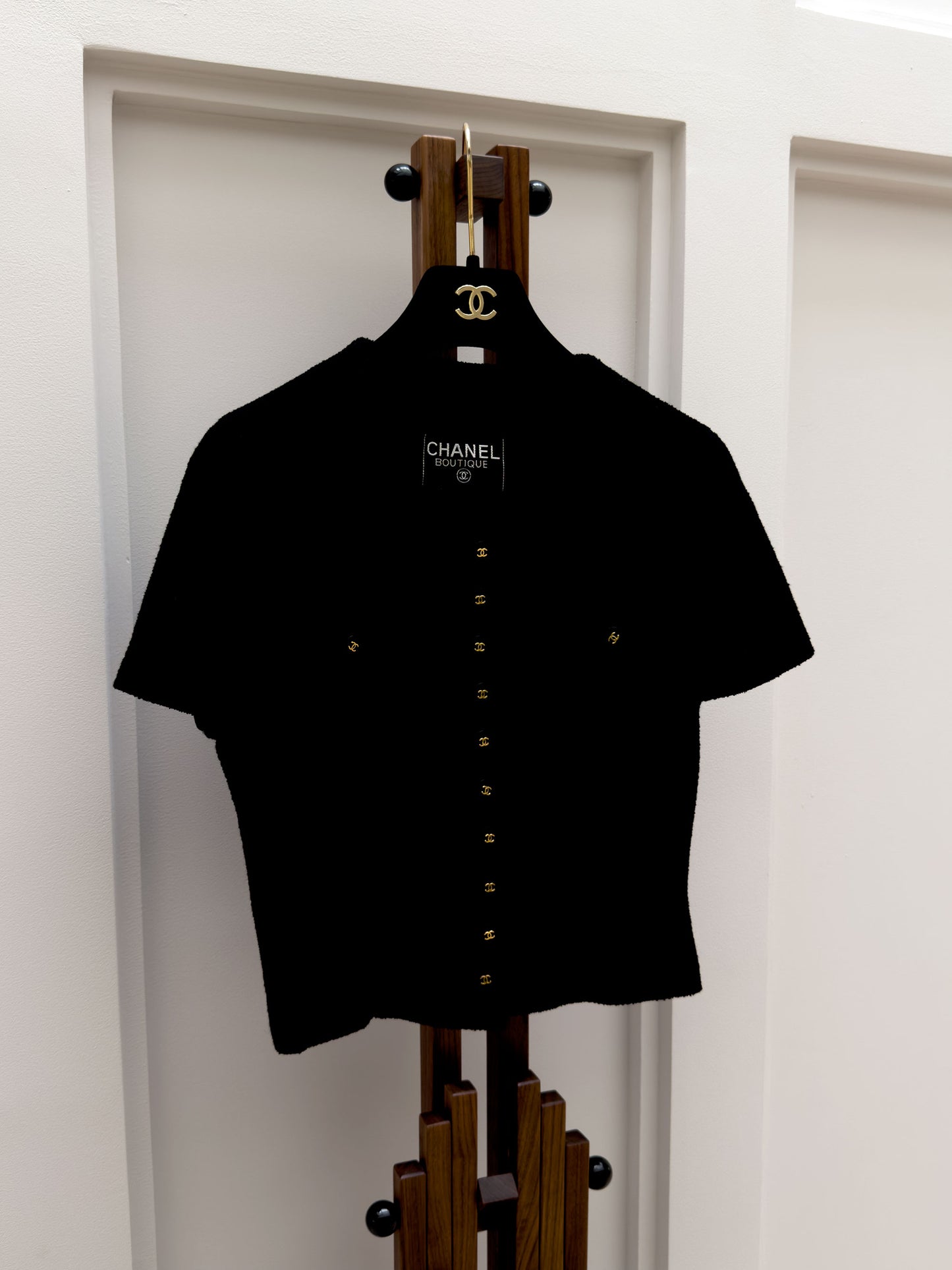 Chanel 1995 black short sleeved jacket Size:38