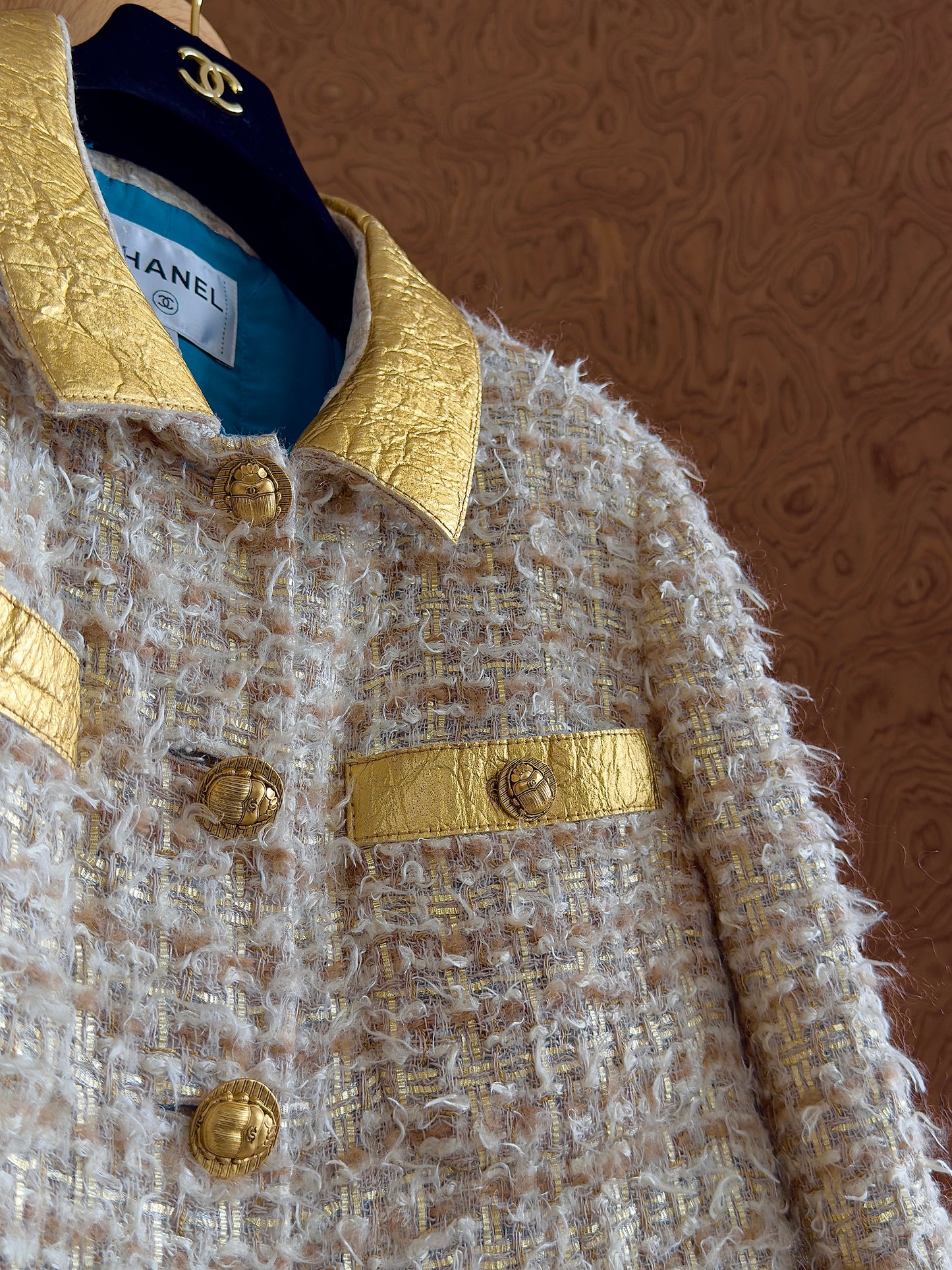 Chanel 2019 Egypt Series Gold Jacket Size:42