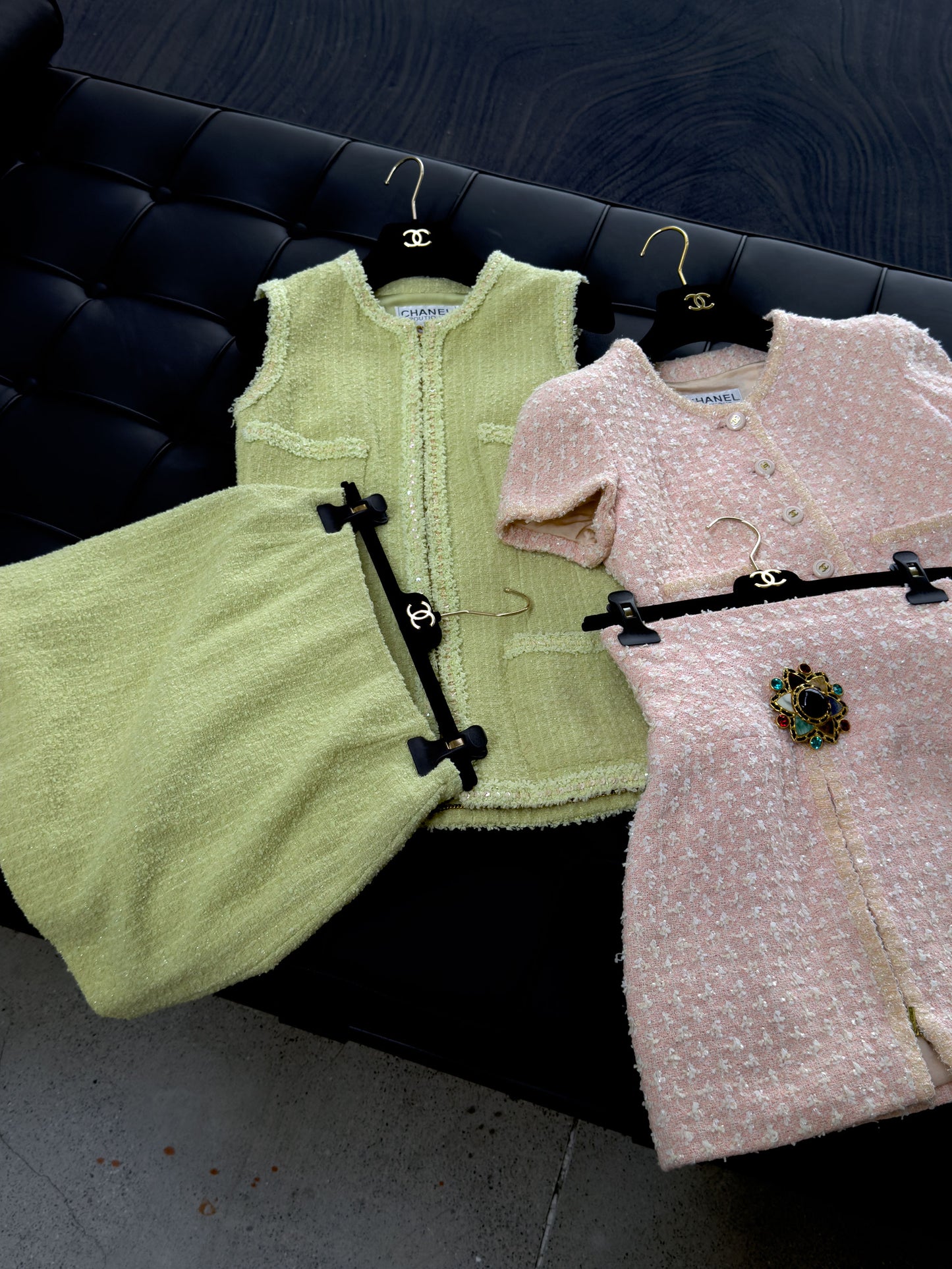 Chanel 1995 Mermaid Hime Series Pink Set Size:38