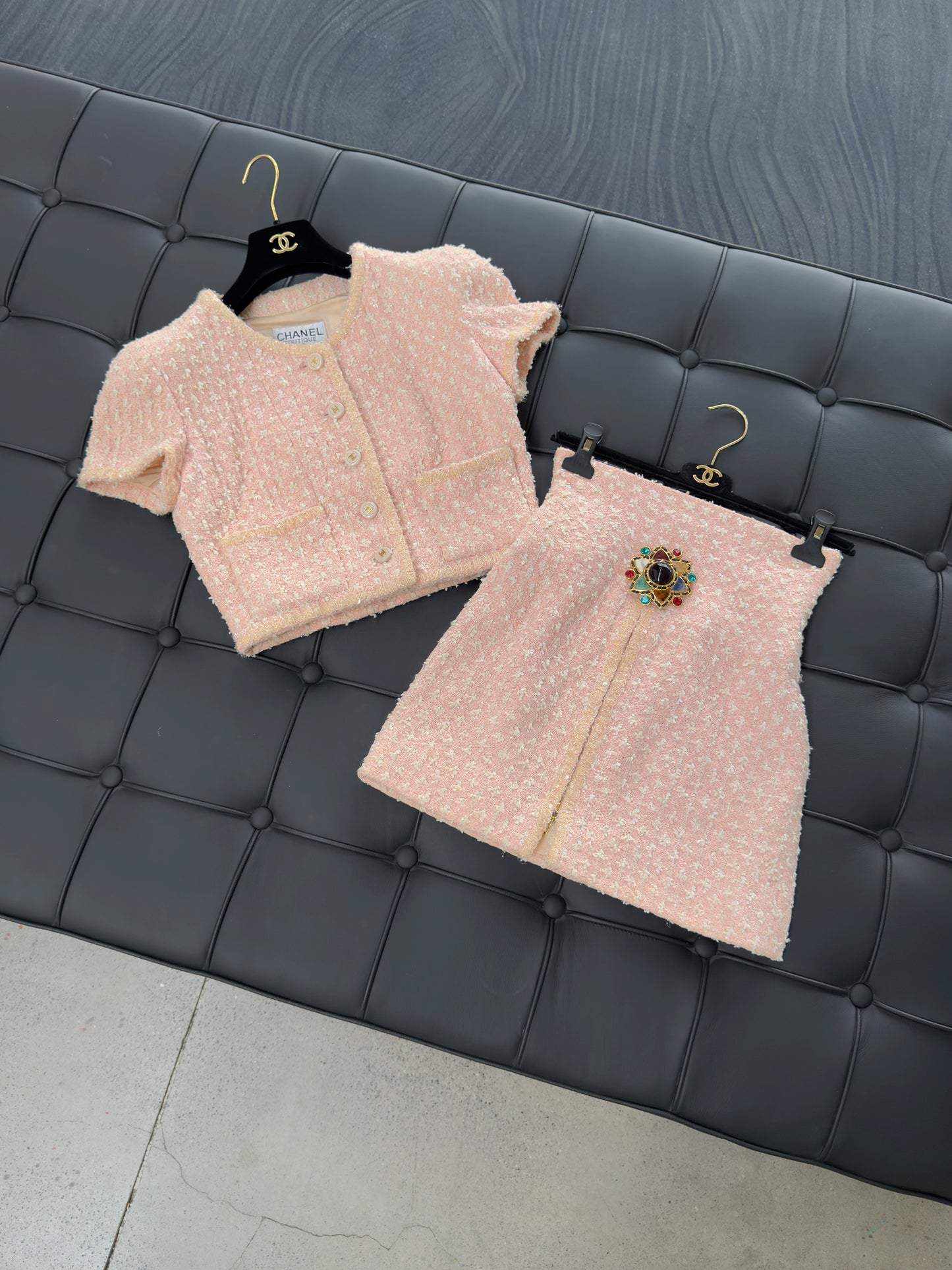Chanel 1995 Mermaid Hime Series Pink Set Size:38