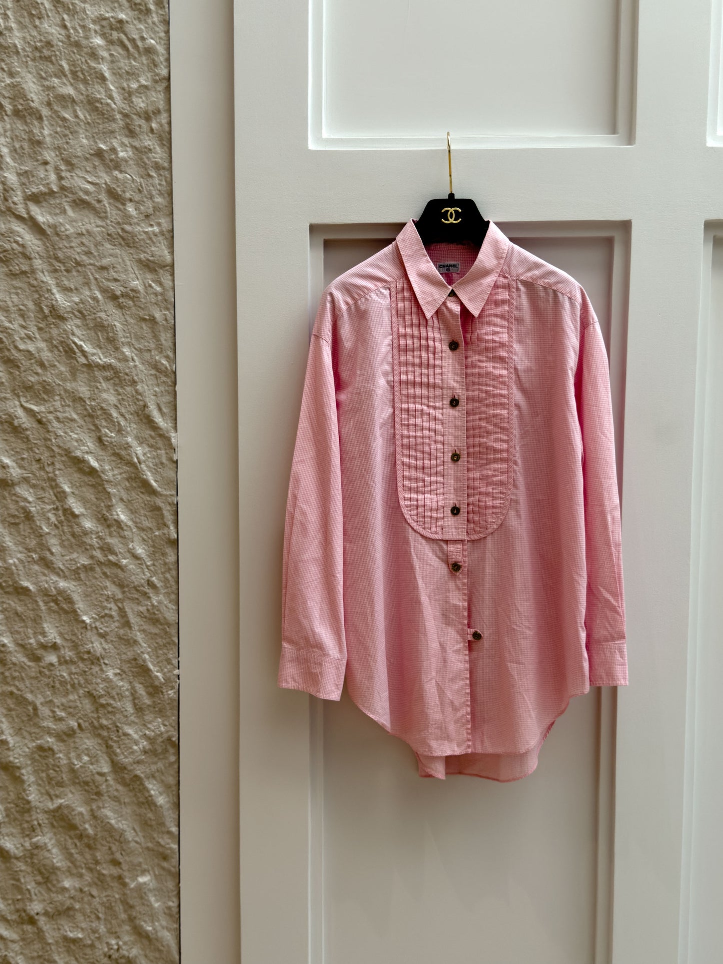 Chanel pink silhouette shirt Size:38