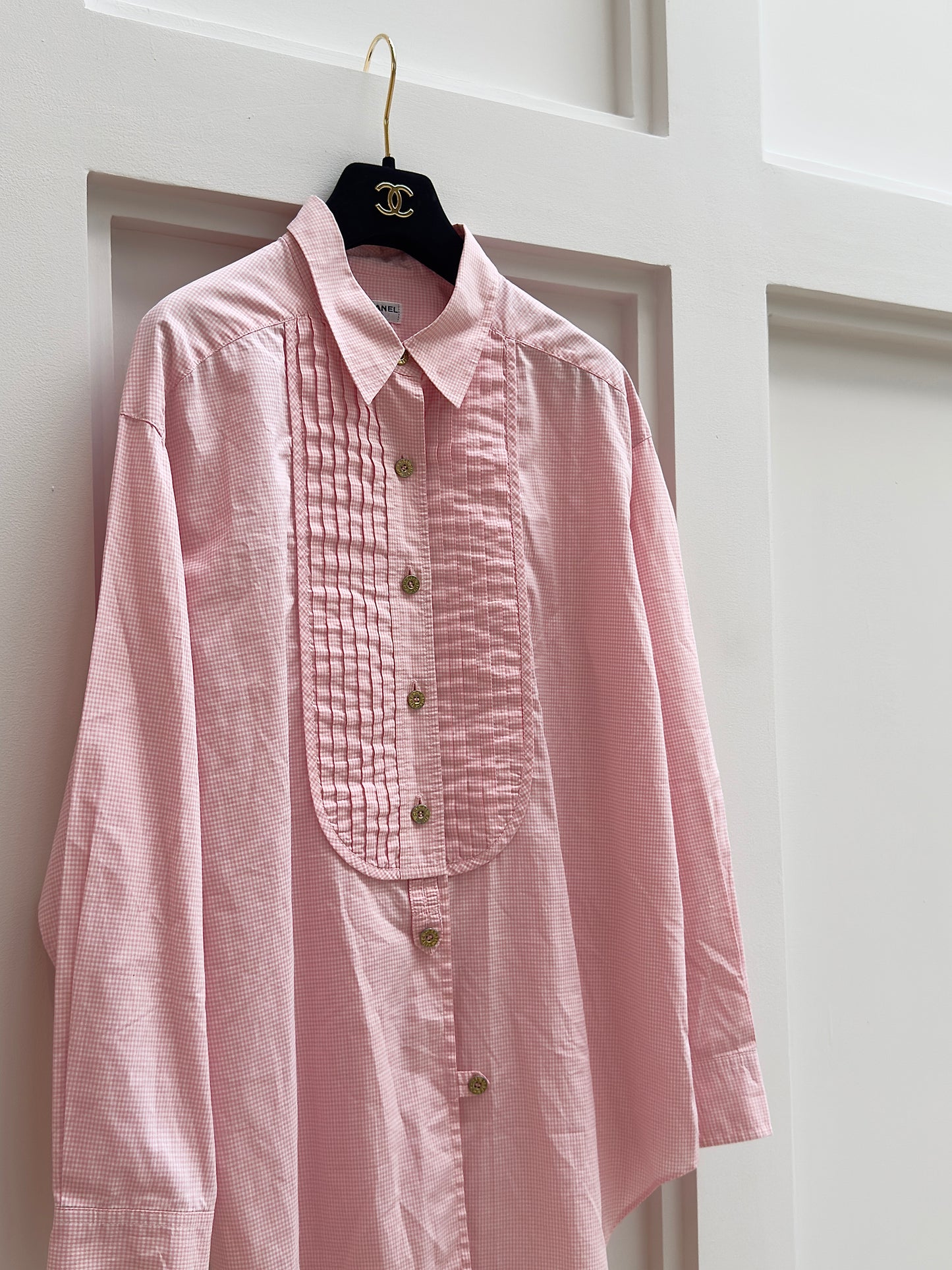 Chanel pink silhouette shirt Size:38