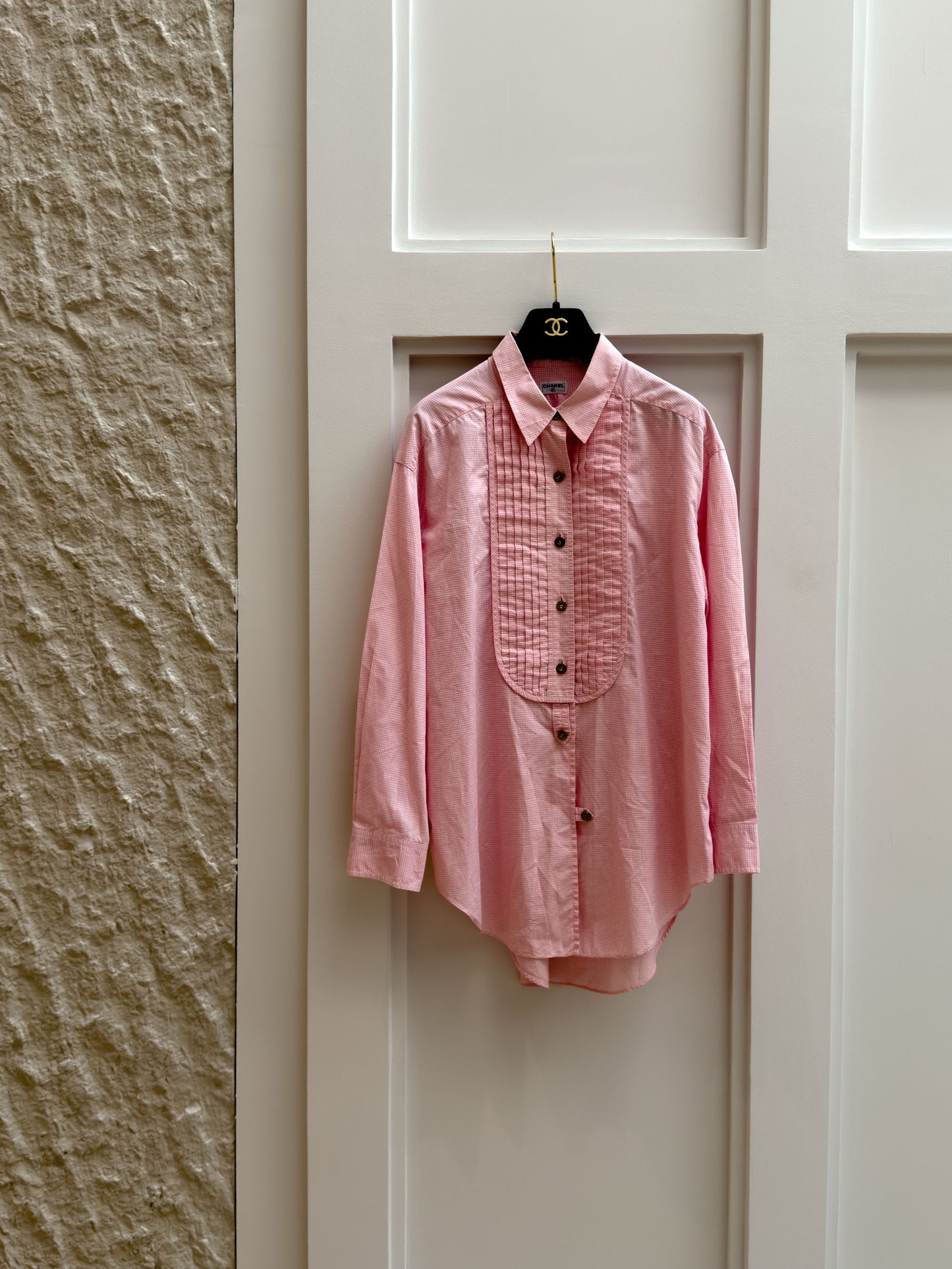 Chanel pink silhouette shirt Size:38