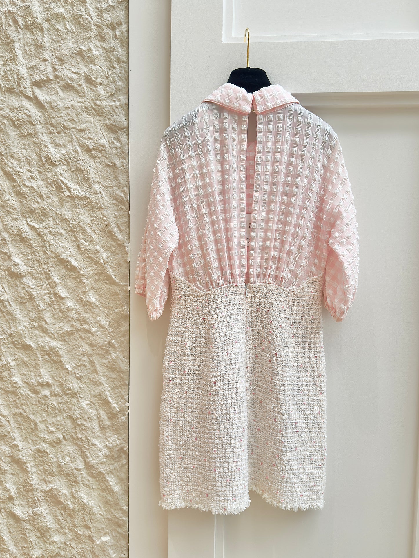 Chanel Vacation style pink dress Size:36