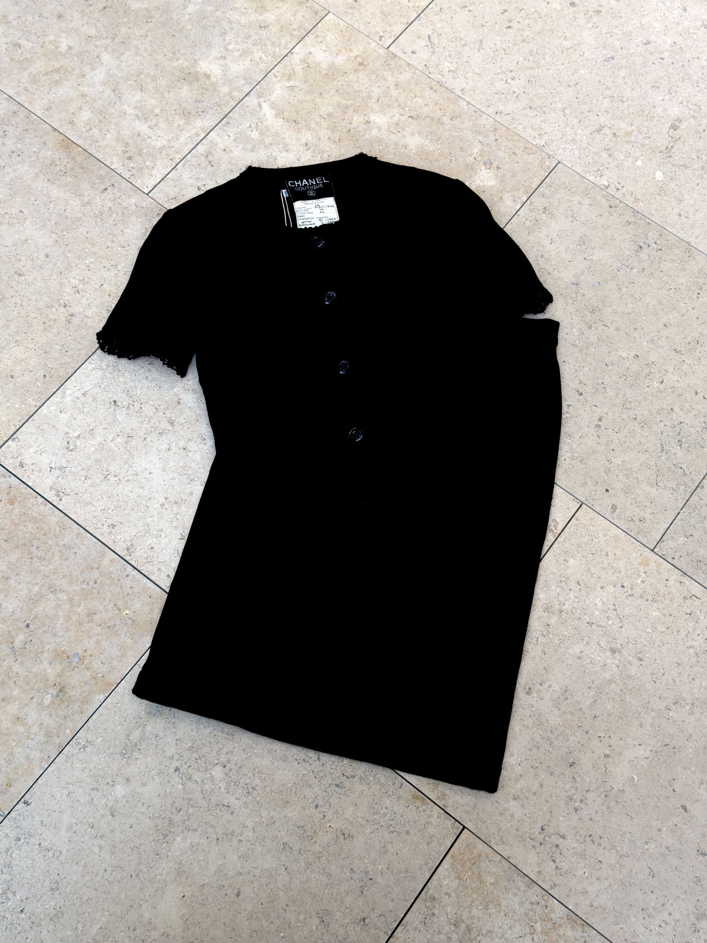 Chanel Black Camellia Set Size:38