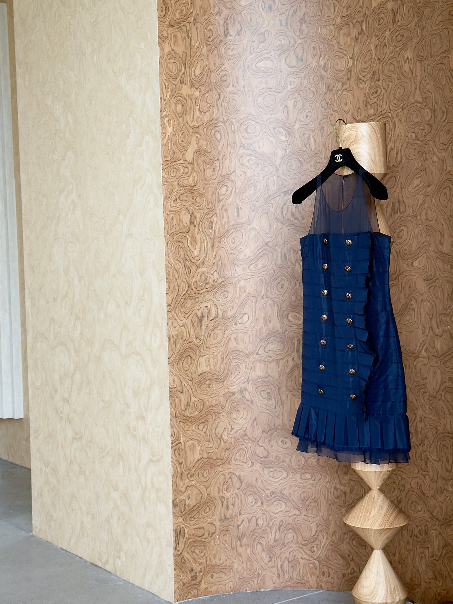 Chanel vacation style glass blue dress Size:38