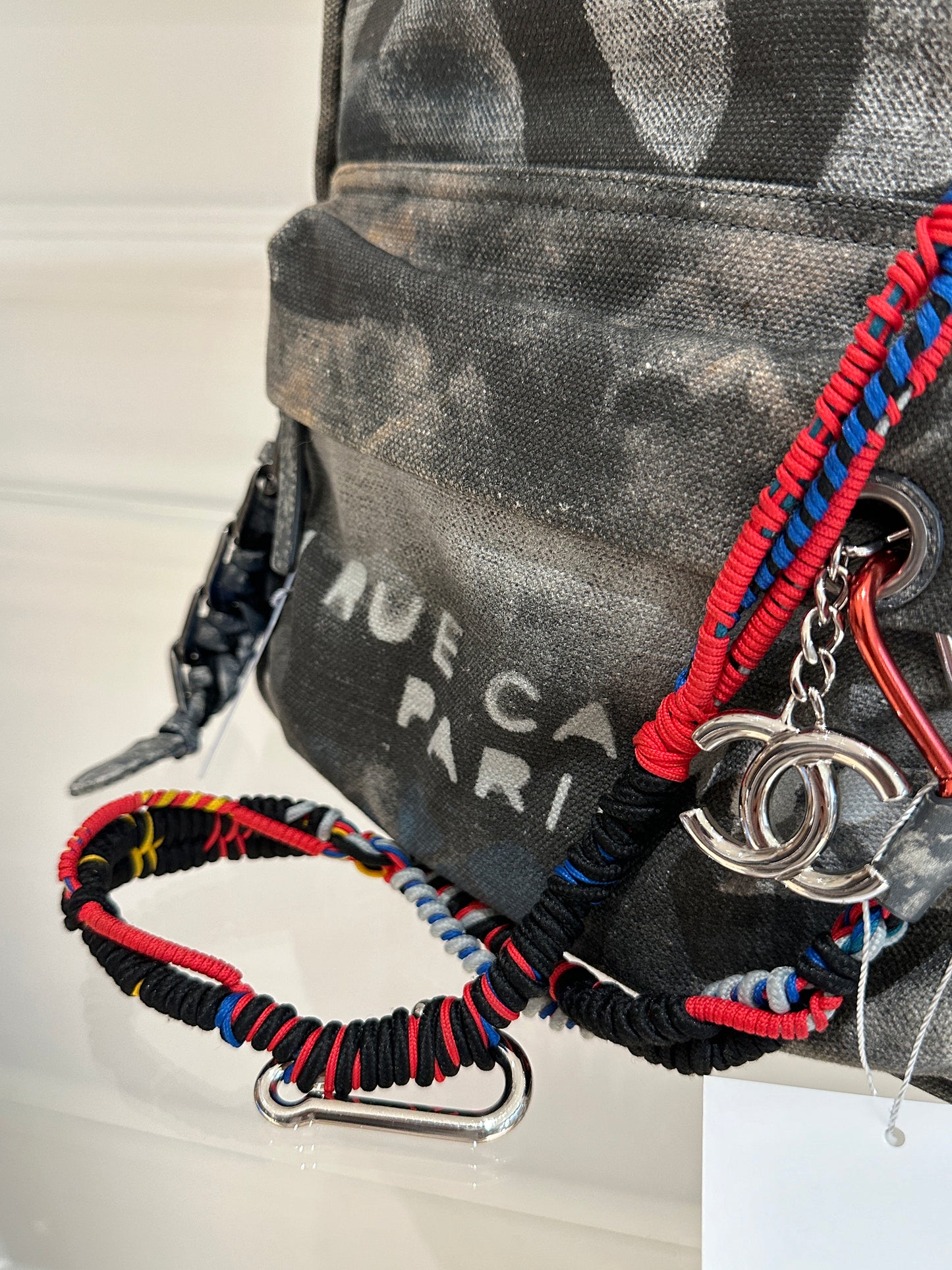 Chanel Anti war denim backpack bag