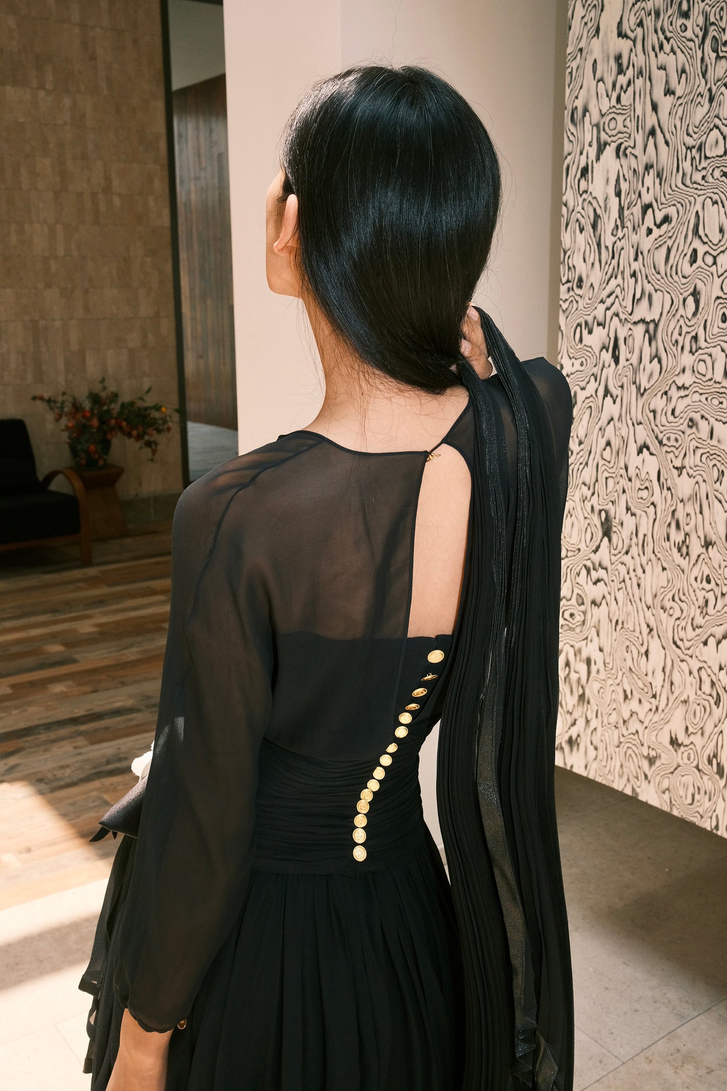 Chanel Black Show Dress Dress Size:36