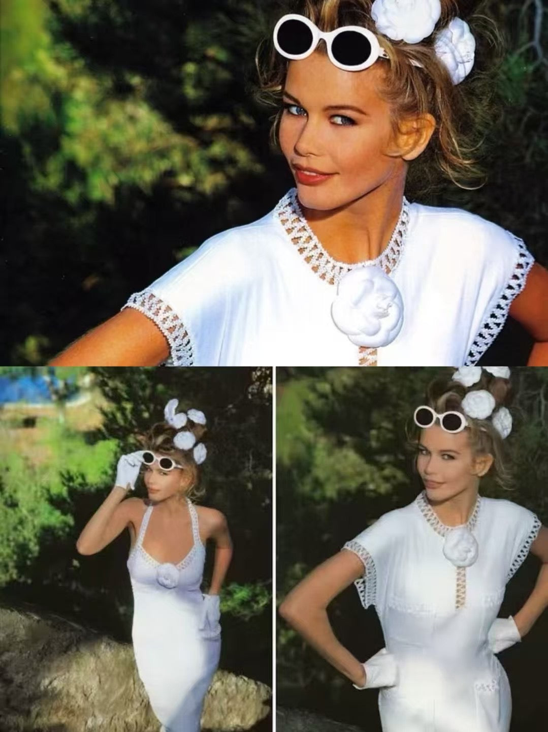 Chanel White Dress Dress Dress Size:42