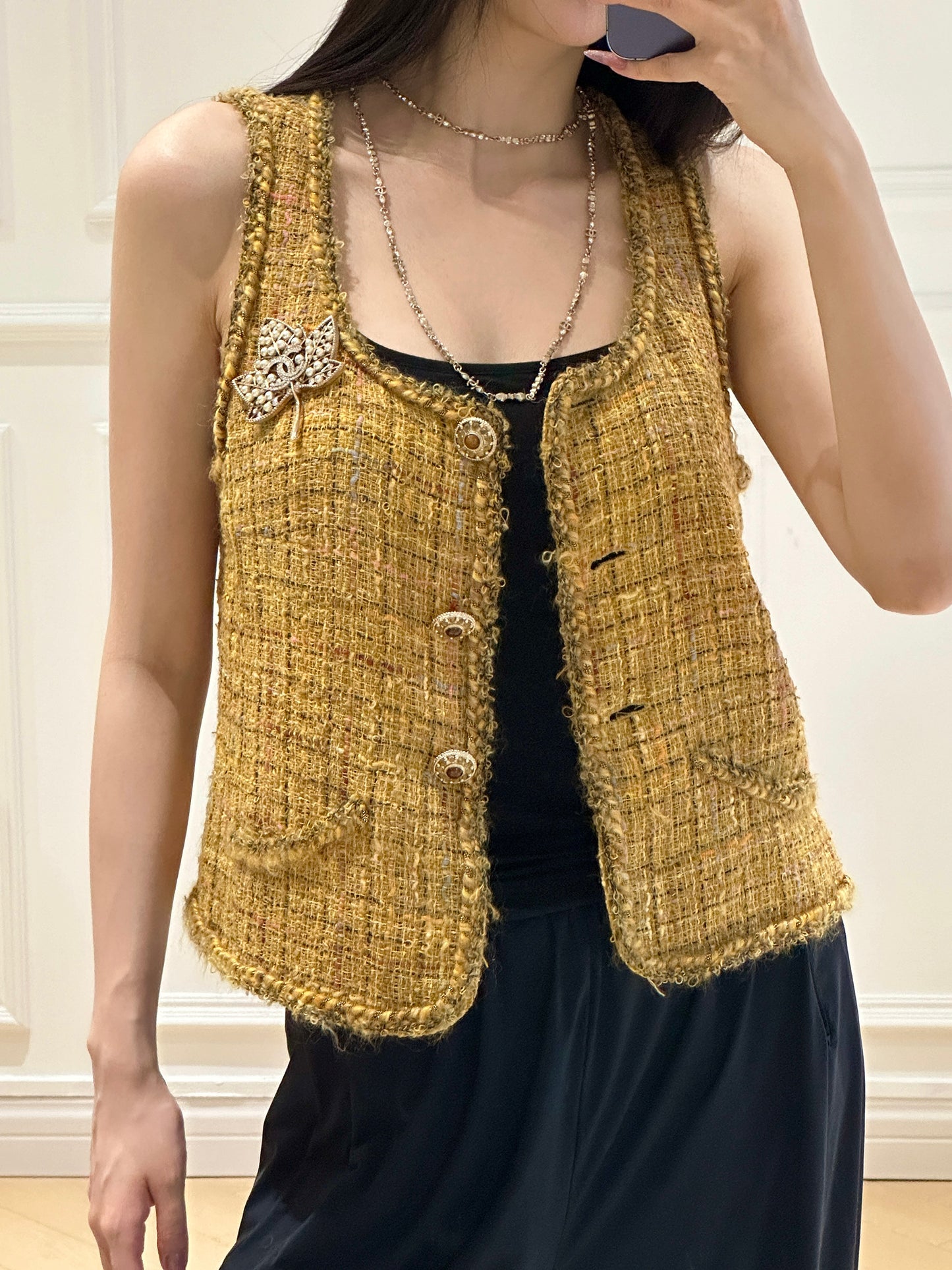 Chanel's 2010 Venice Vacation Series Glass Vest Size: 38