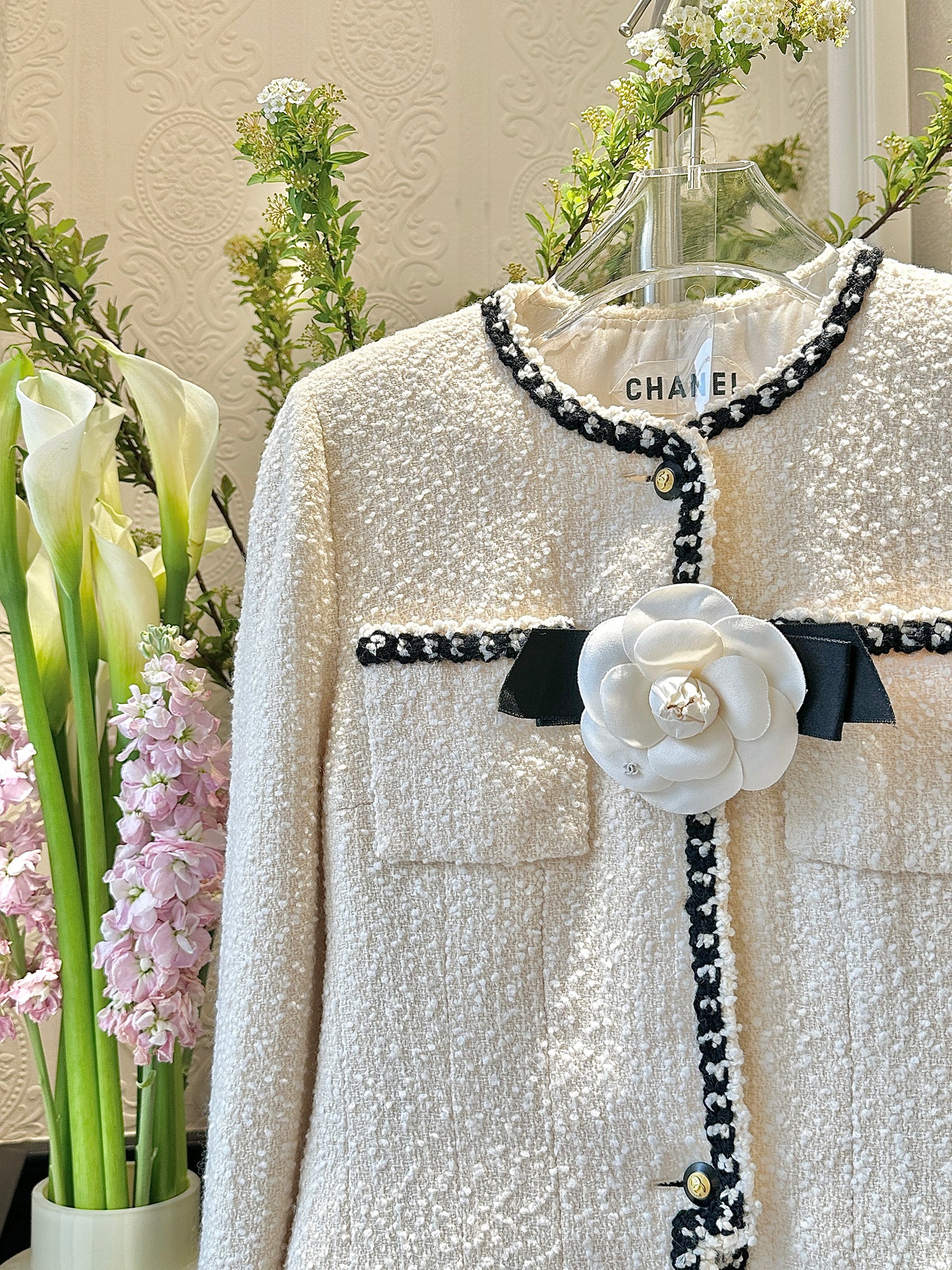 Chanel haute couture series white jacket Size:34