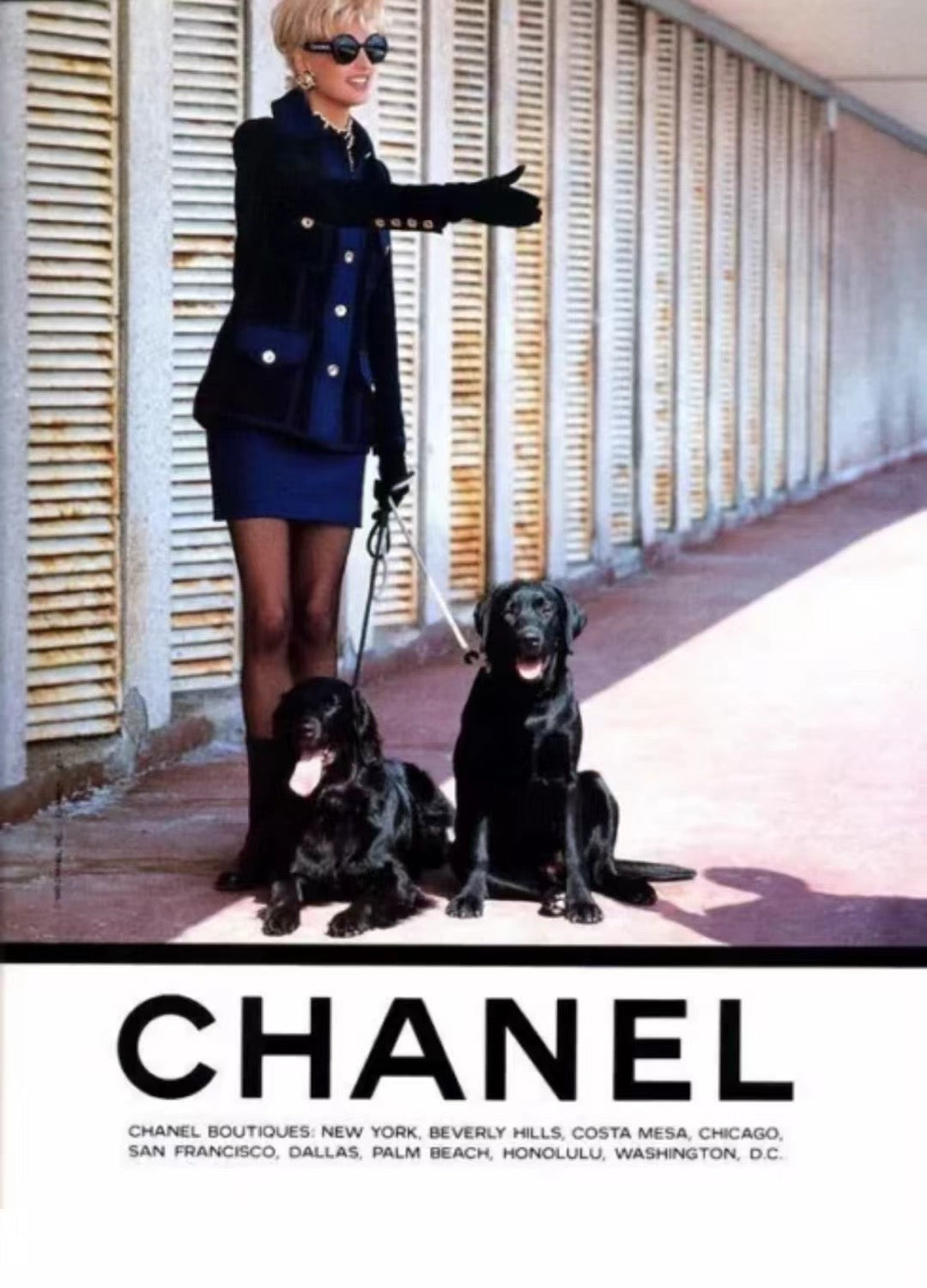 Chanel 1991 denim patchwork wool coat Size:40
