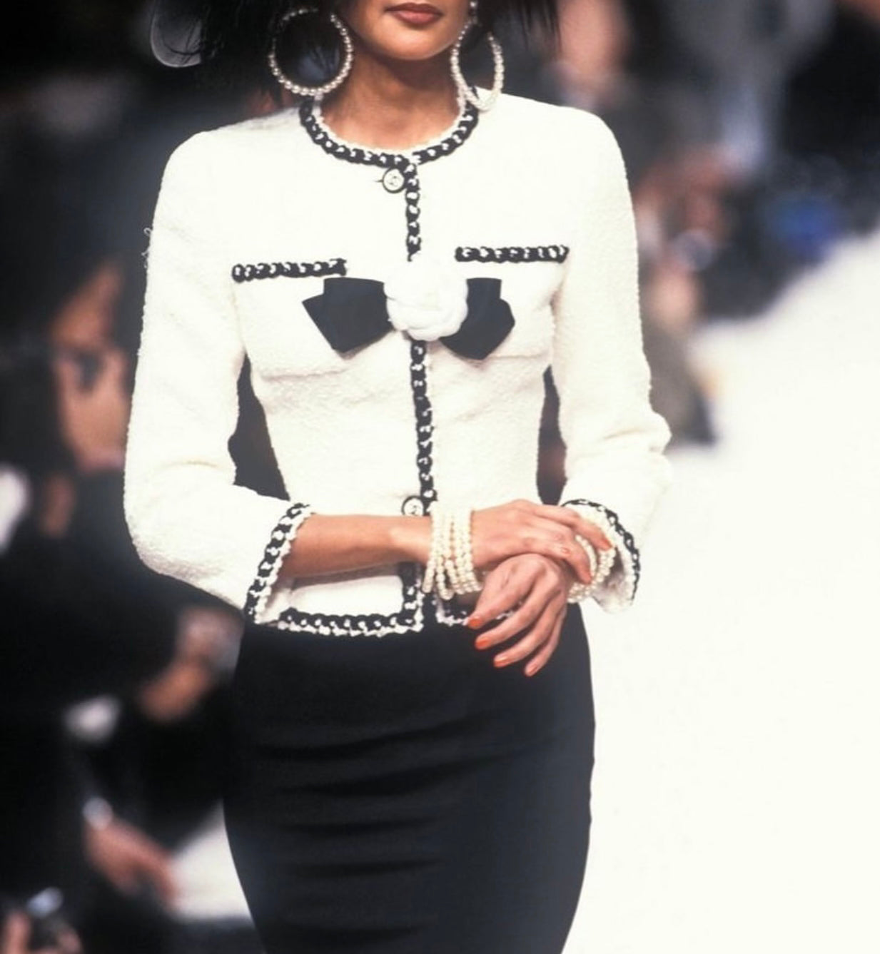 Chanel haute couture series white jacket Size:34